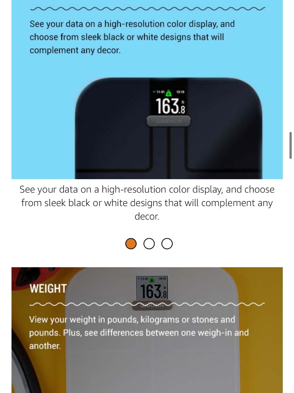 NEW in box Garmin Index S2 Smart Scale with Wireless Connectivity White - Picture 7 of 10